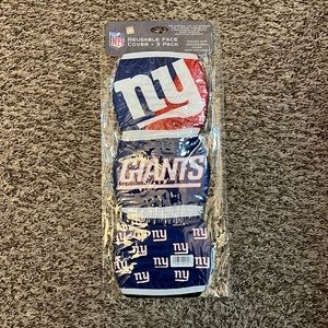 New York Giants Reusable Face Covers 3-Pack